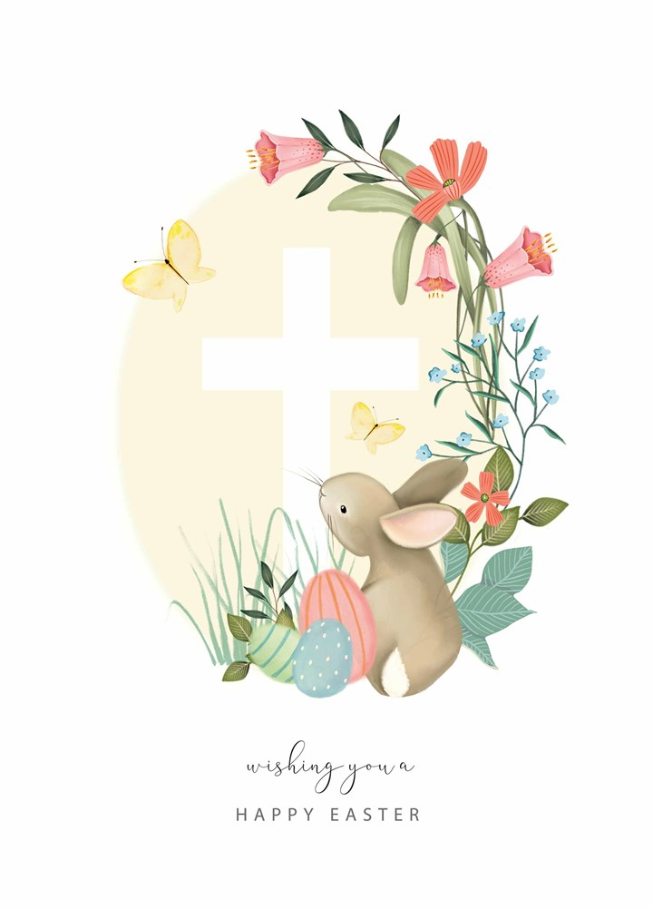 Traditional Bunny Easter Card