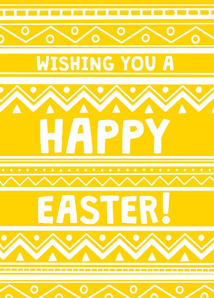 Happy Easter Pattern Card