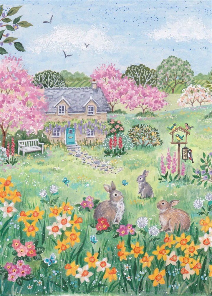 Easter Scene Art Card