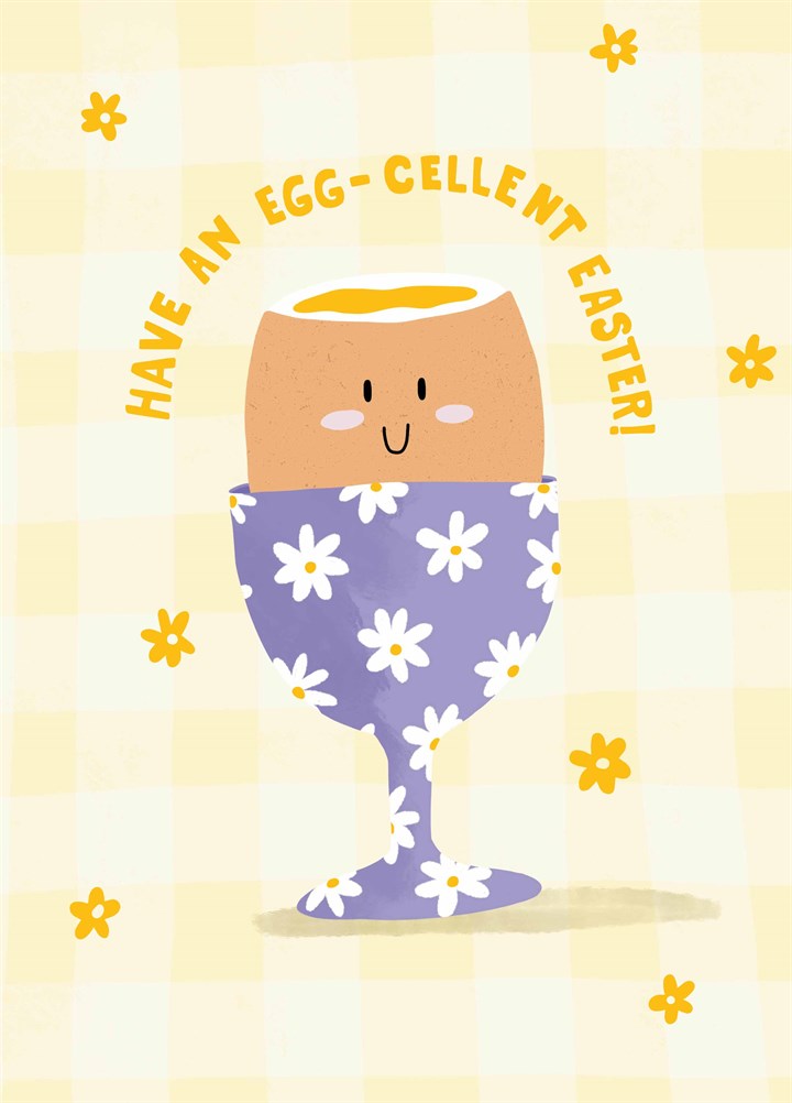 Egg-cellent Egg Cup Easter Card