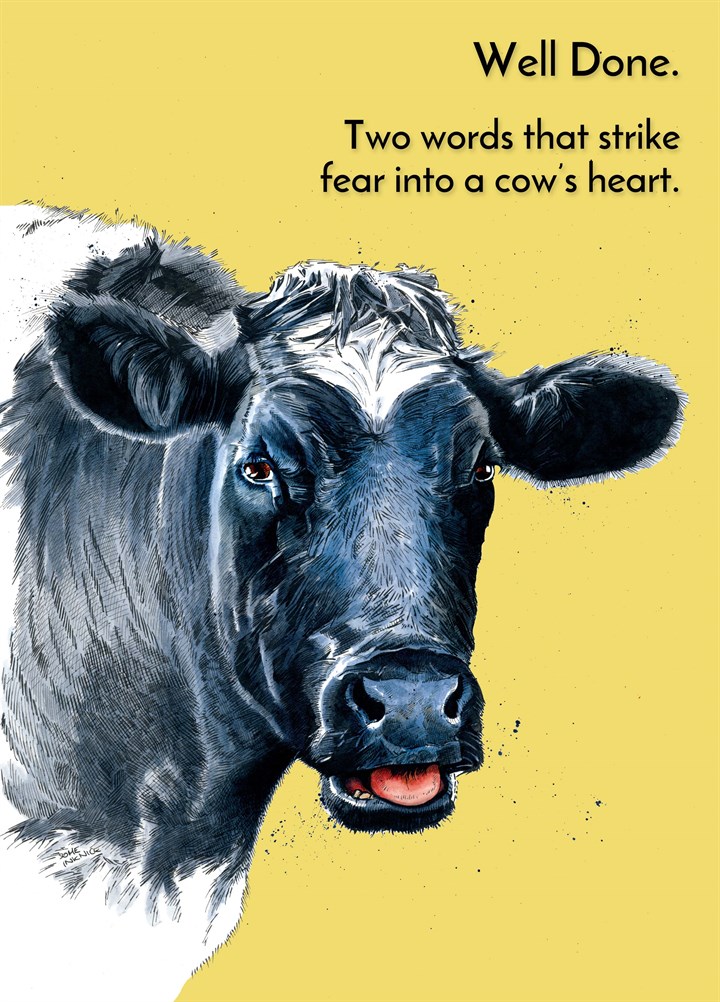 Strike Fear Into A Cow's Heart Card