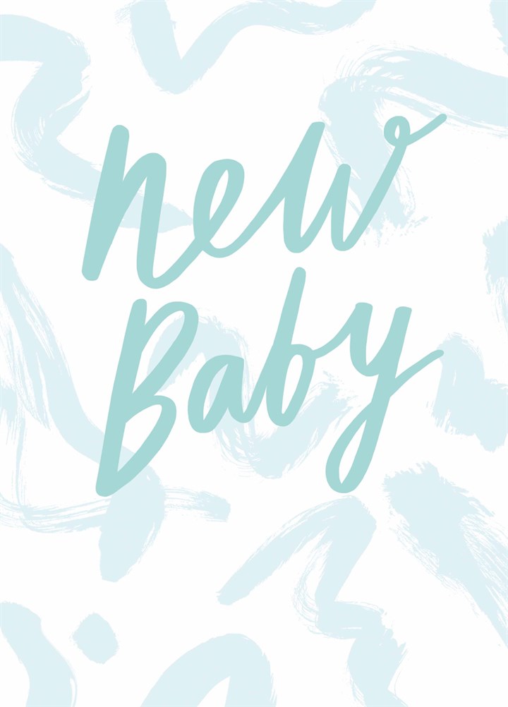 New Baby Blue Card