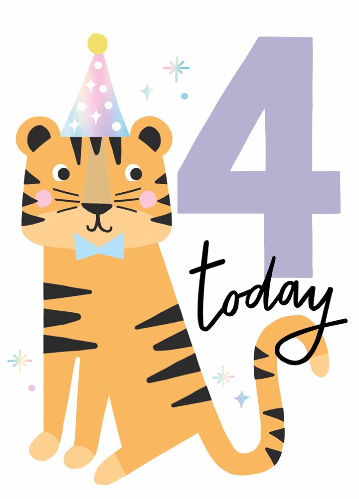 Party Tiger 4 Today Card