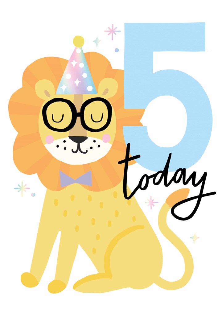 Party Lion 5 Today Card