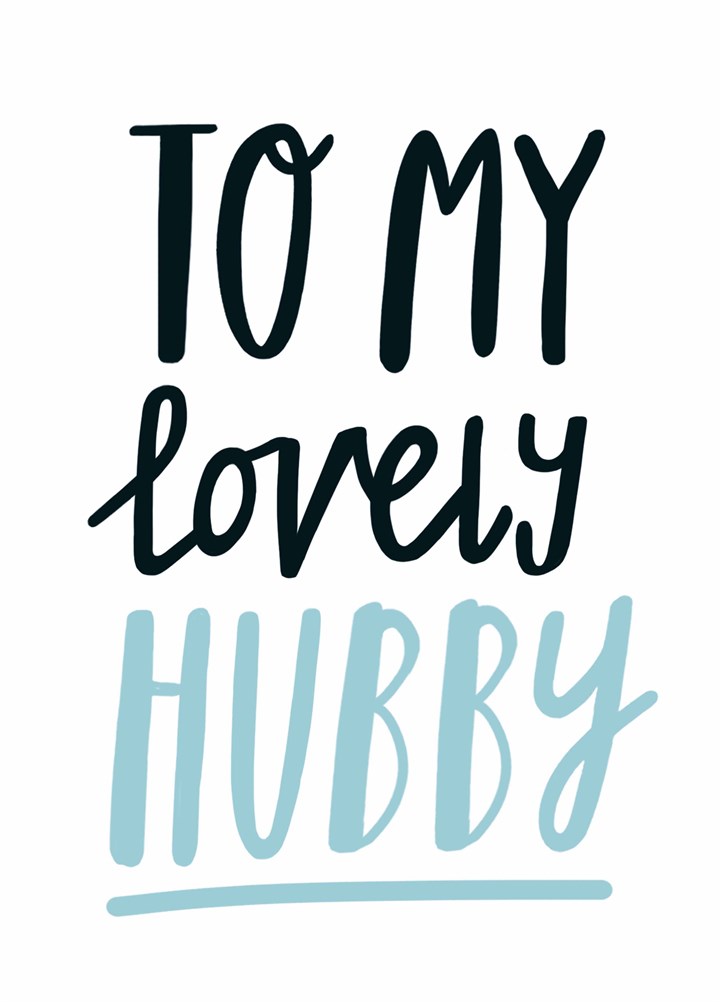 To My Lovely Hubby Card