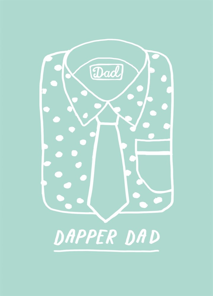 Dapper Dad Greetings Card