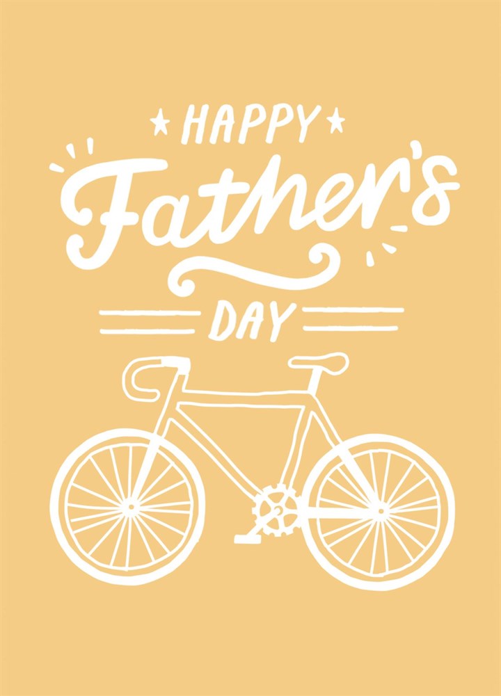 Happy Father's Day Bike Greetings Card