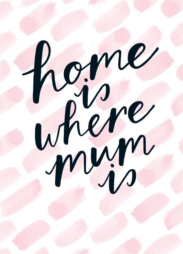 Home Is Where Mum Is Card