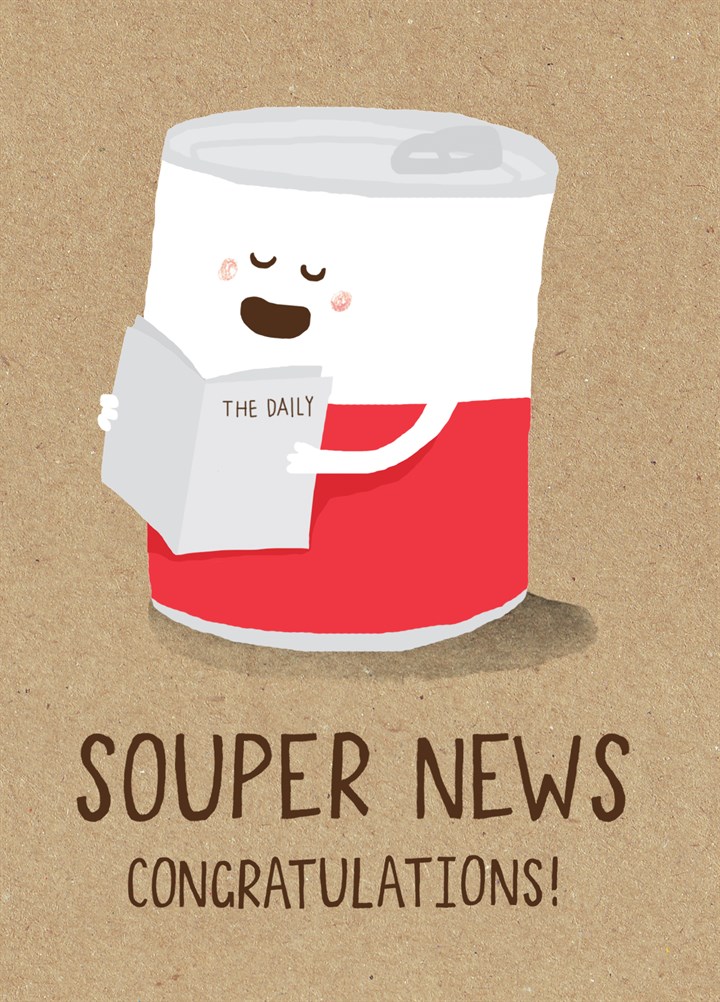 Congratulations Souper News Card