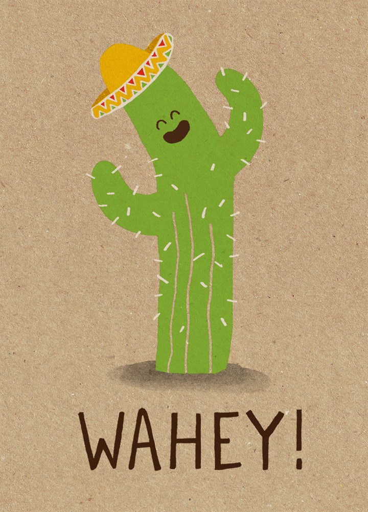 Wahey Cactus Card