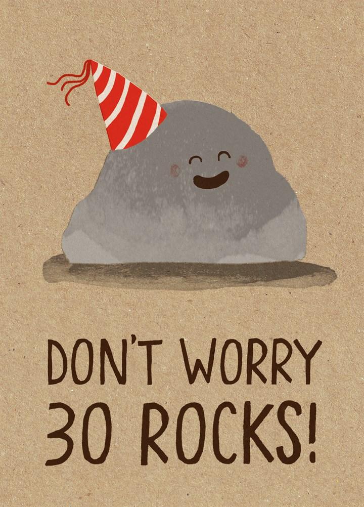 Don't Worry 30 Rocks Card