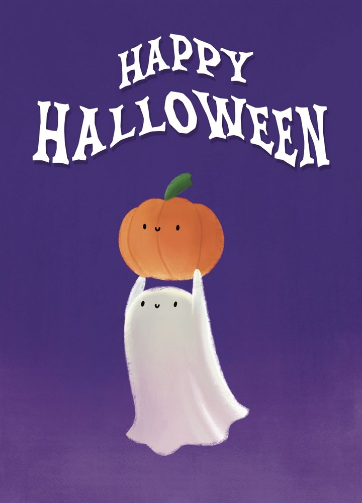 Cute Ghost Halloween Card