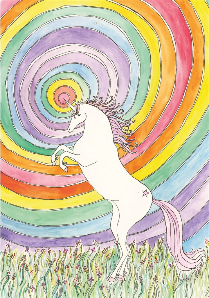 Rainbow Unicorn Card