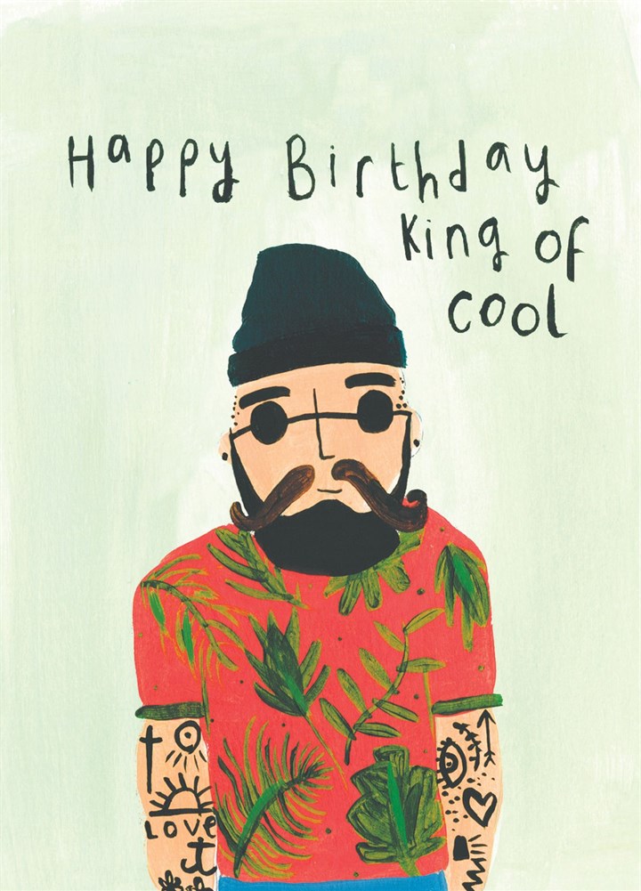 Happy Birthday King Of Cool Card