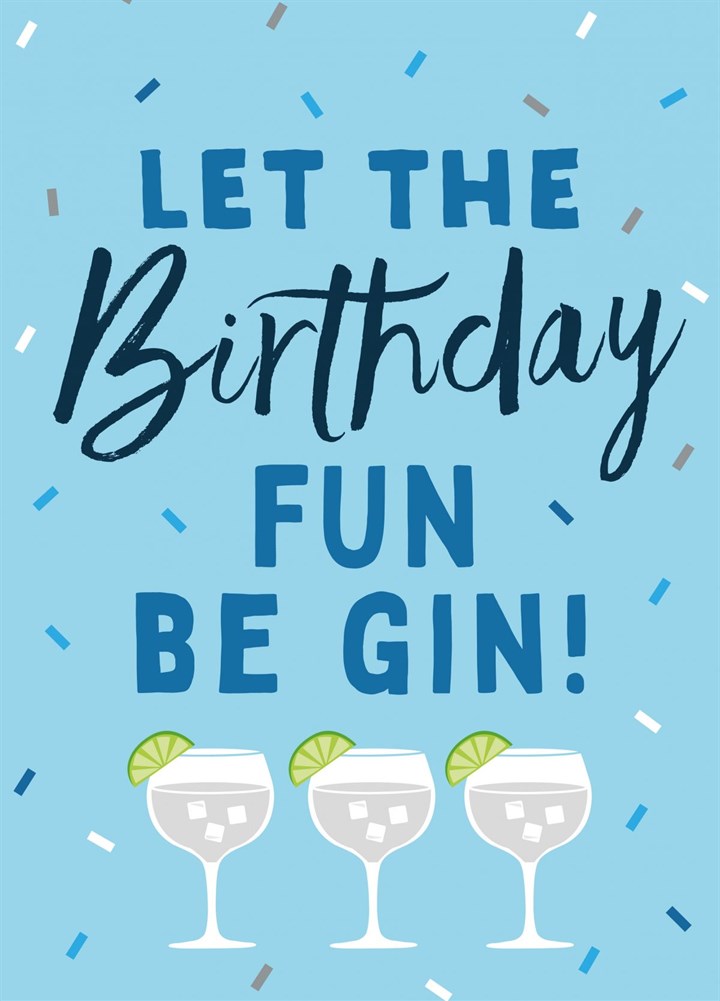 Birthday Gin Card