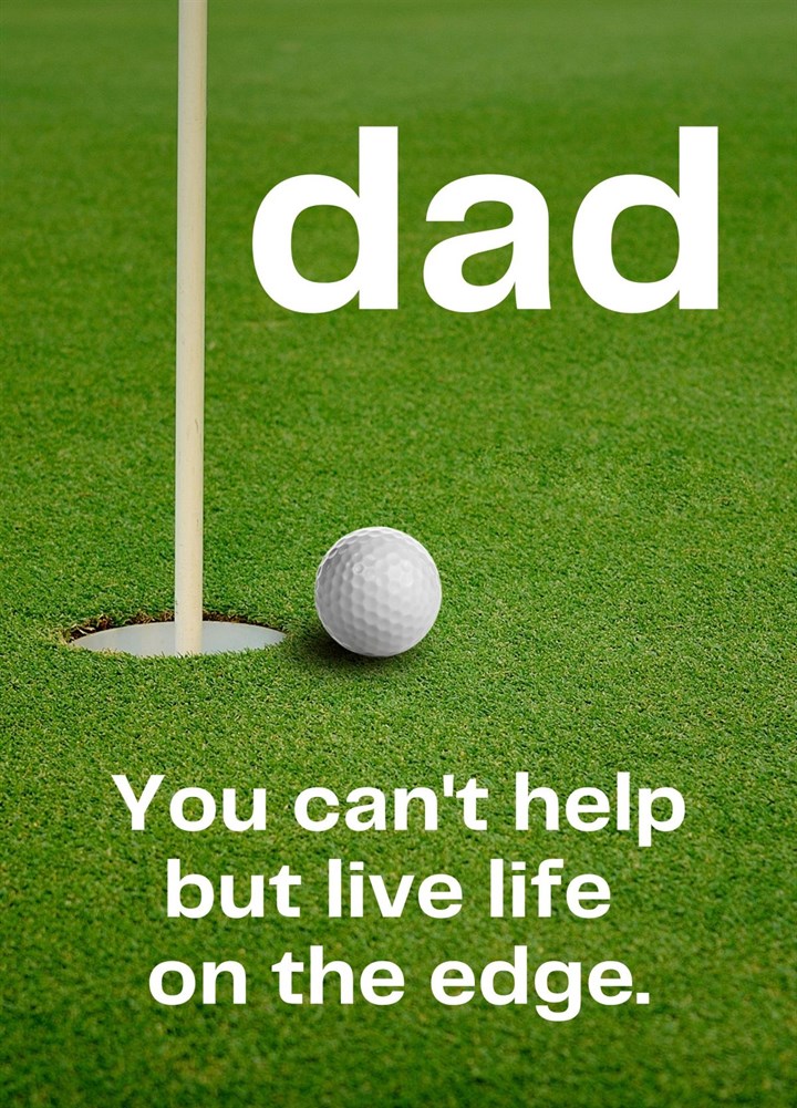 Funny Golf Card - Birthday Father's Day Dad Card