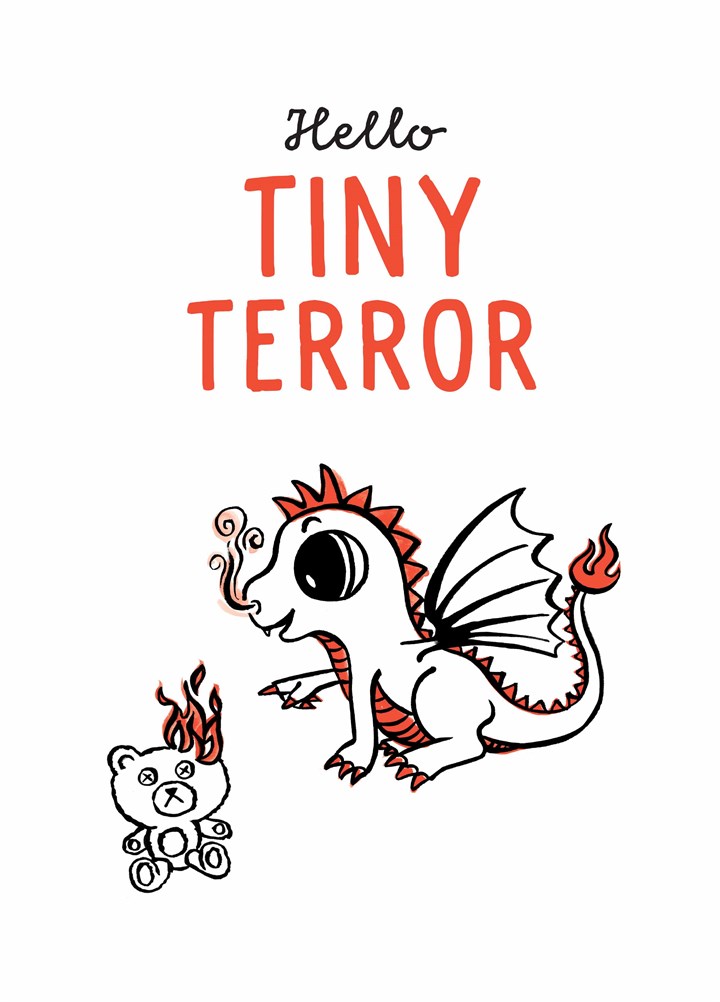 Hello Tiny Terror Card