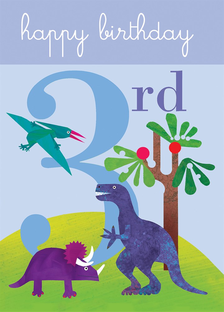 Dinosaurs Three Card