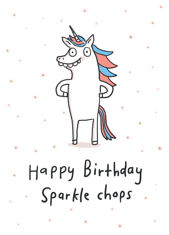 Happy Birthday Sparkle Chops Card