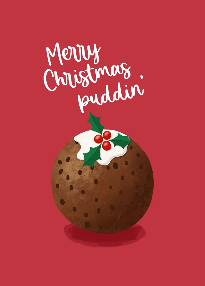 Merry Christmas Puddin' Card