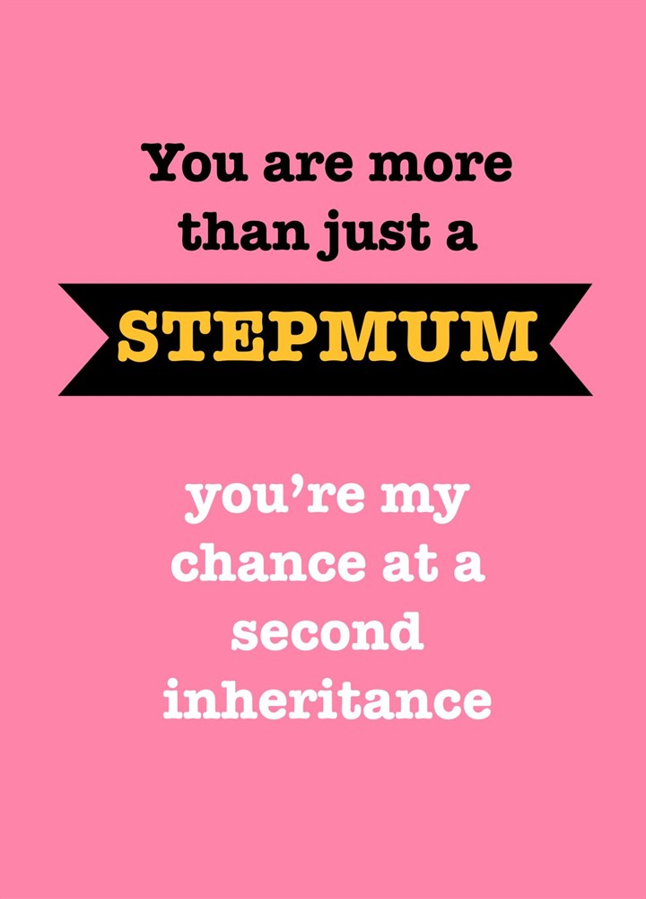 More Than Just A Stepmum Mother's Day Card