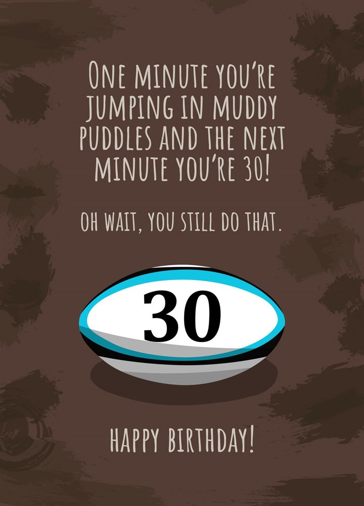 Muddy Puddles Card