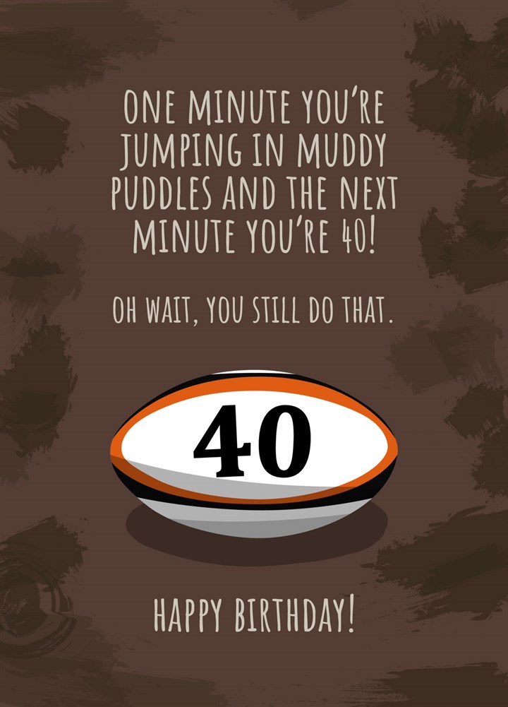 Muddy Puddles Card