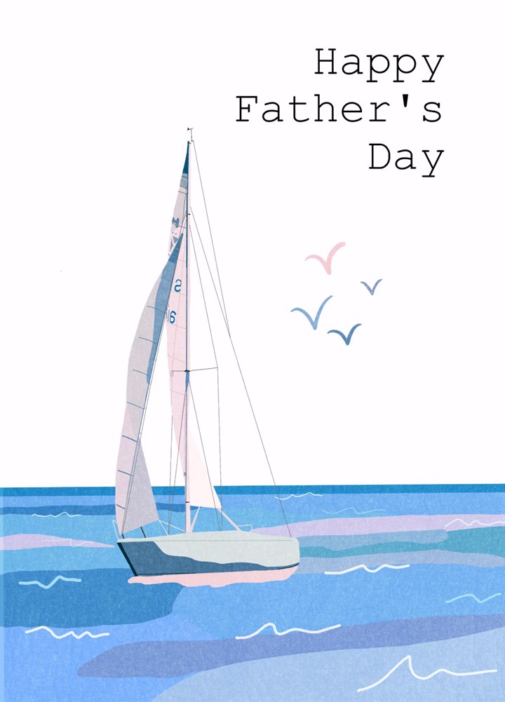 Sailing Boat Father's Day Card