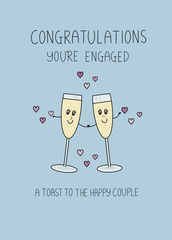 A Toast To The Happy Couple Card