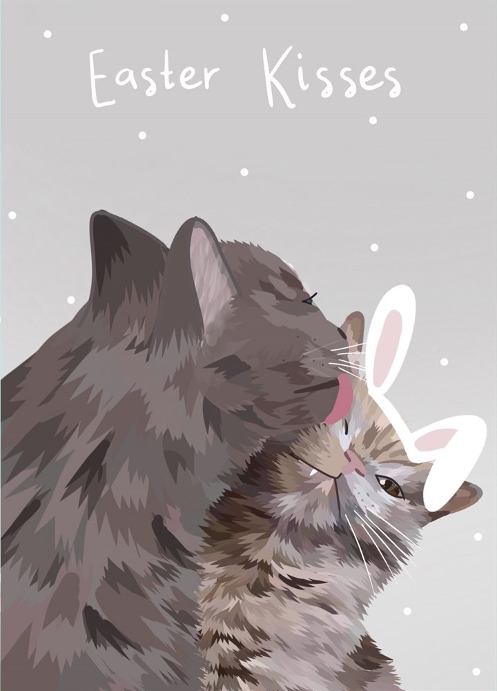 Easter Kitten Kisses Card