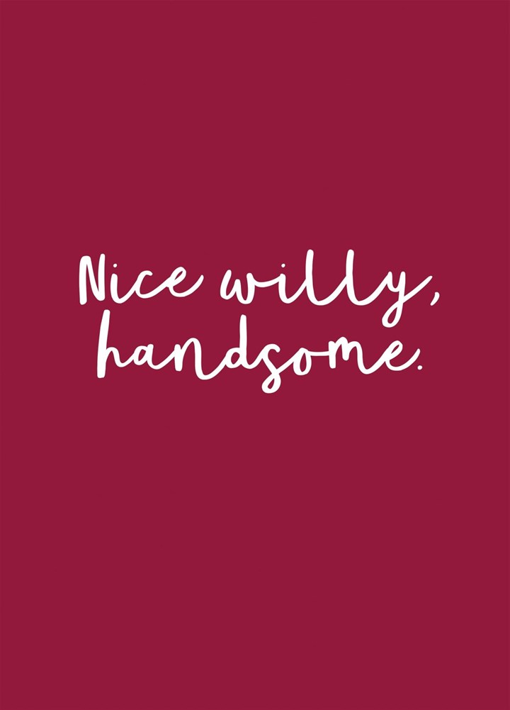 Nice Willy, Handsome Card