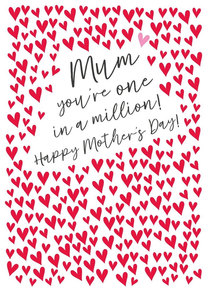 Mum You're One In A Million! Card