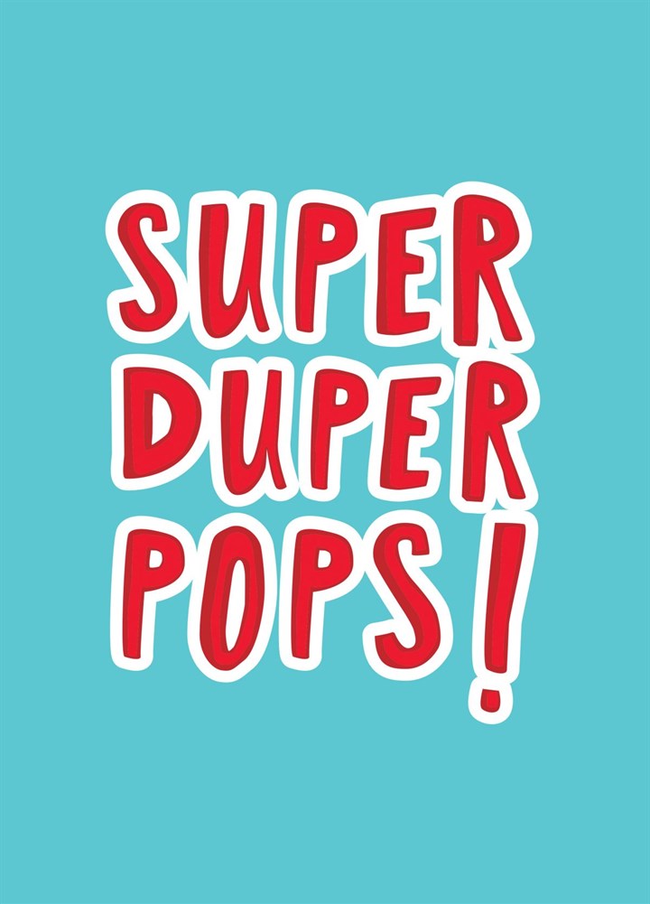 Super Duper Pops! Card