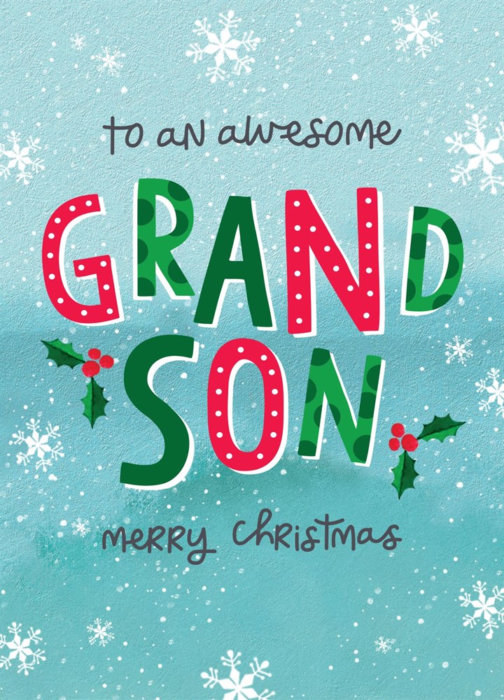 To An Awesome Grandson Card