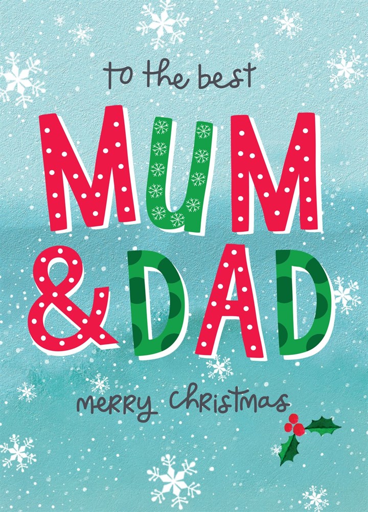 To The Best Mum & Dad Card