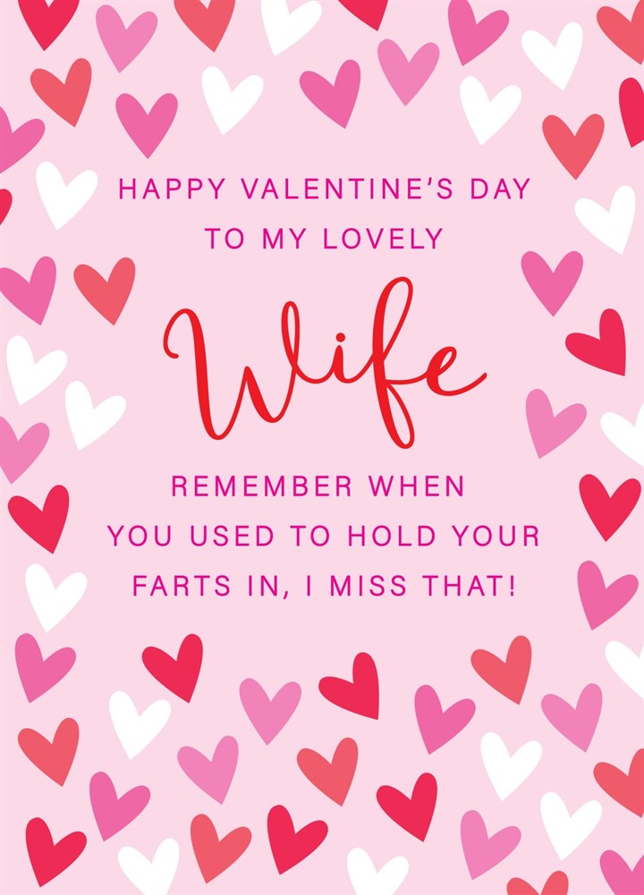 Happy Valentine's Day To My Lovely Wife Card