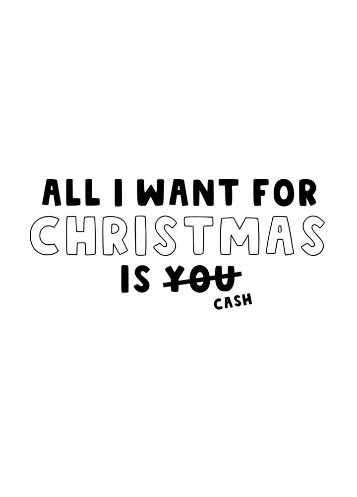 Cash For Christmas Card