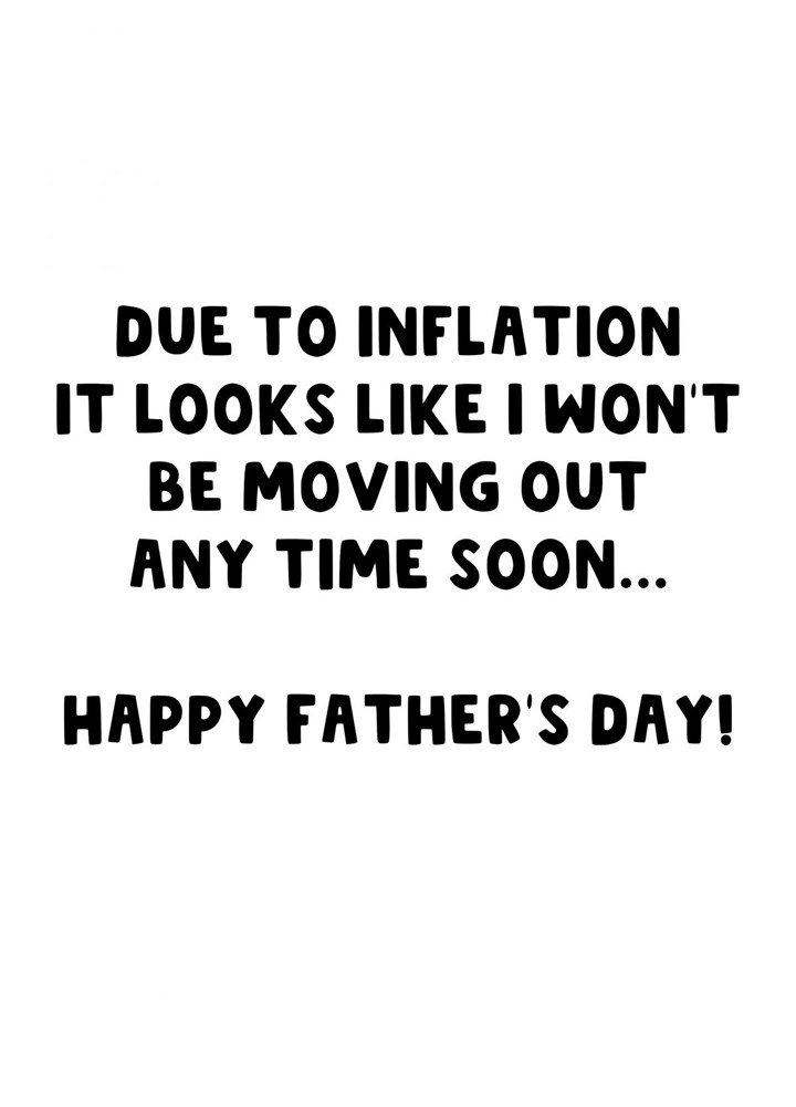 Father's Day Inflation Card