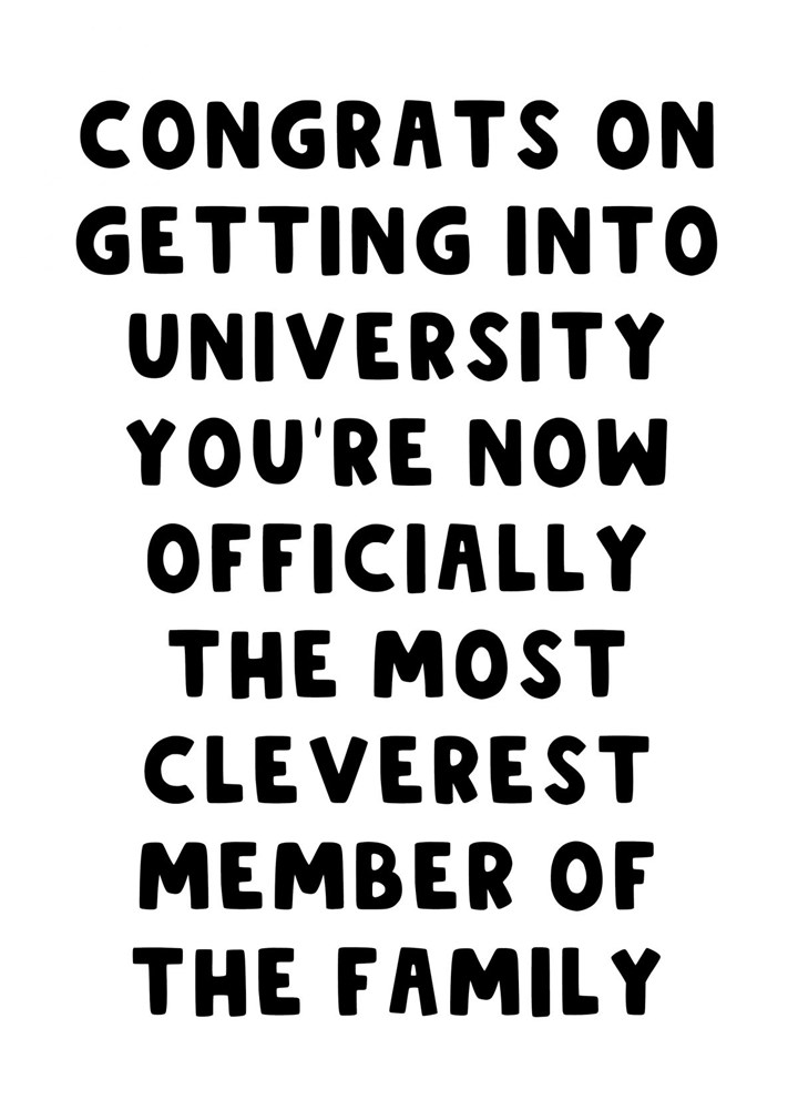 Getting Into University Achievement Card