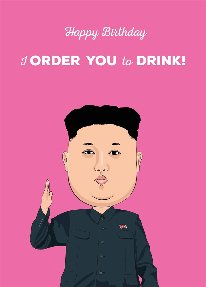Order You To Drink Card