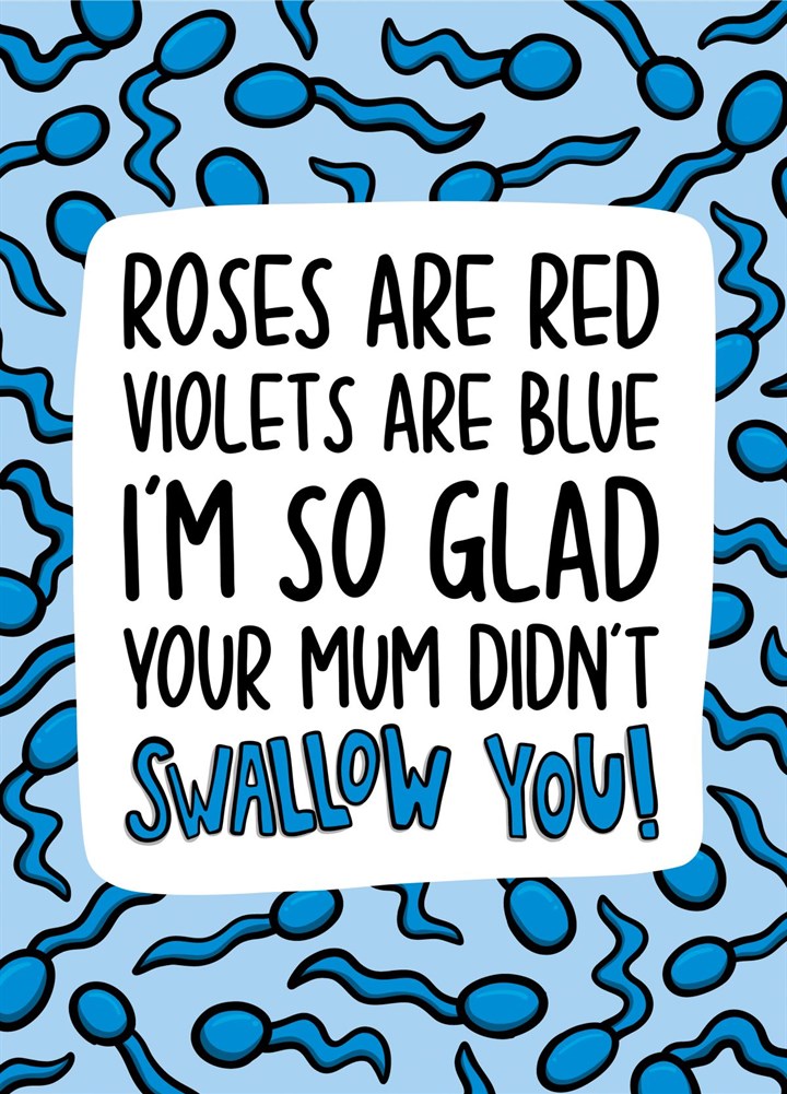 Rude Valentines Poem Card | Funny Anniversary Card