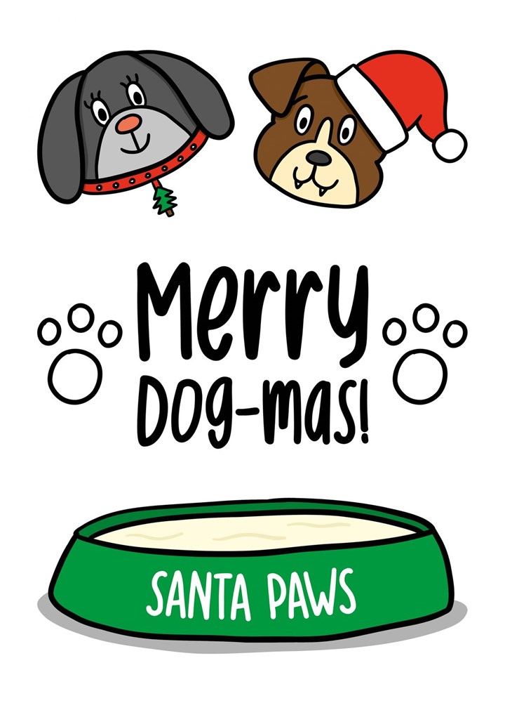 Dog Pun Christmas Card
