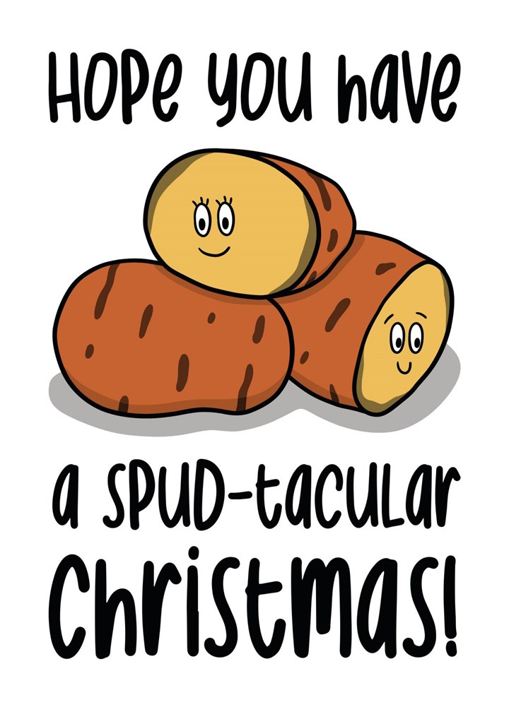 Potato Pun Christmas Card