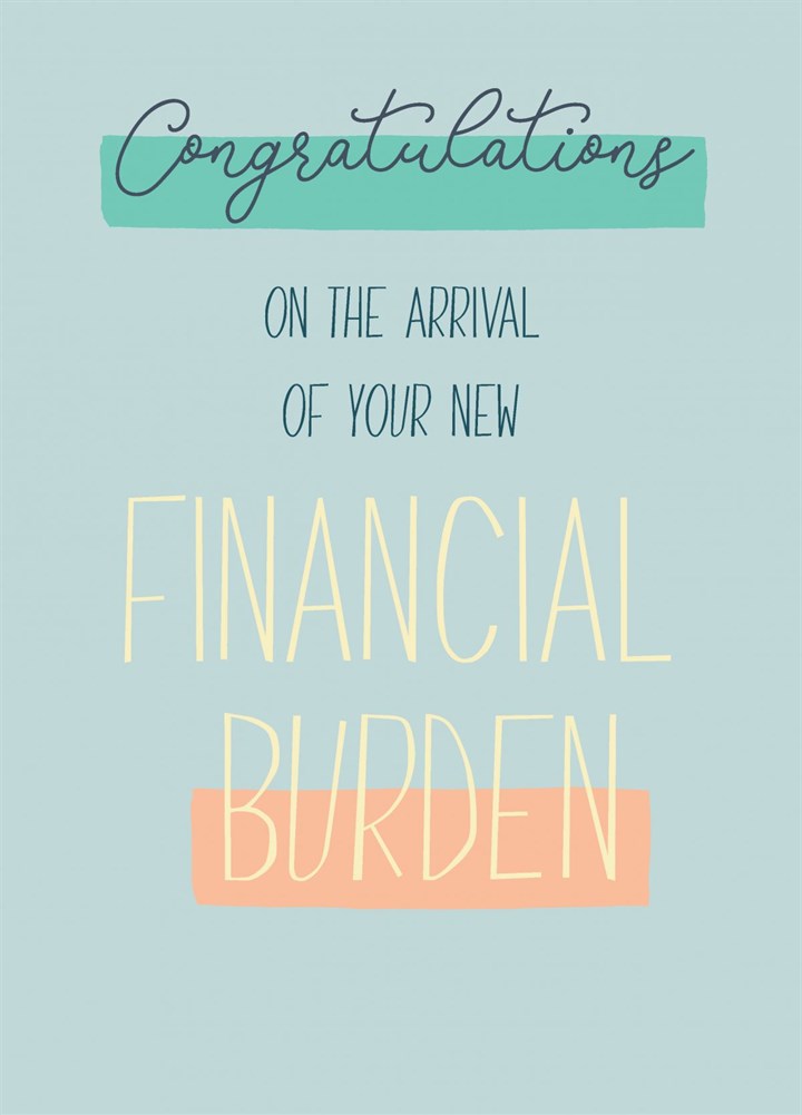 New Financial Burden - Blue Card
