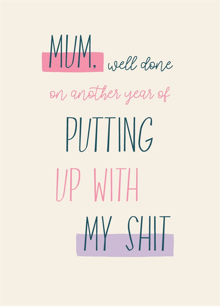 My Shit - Mum Card