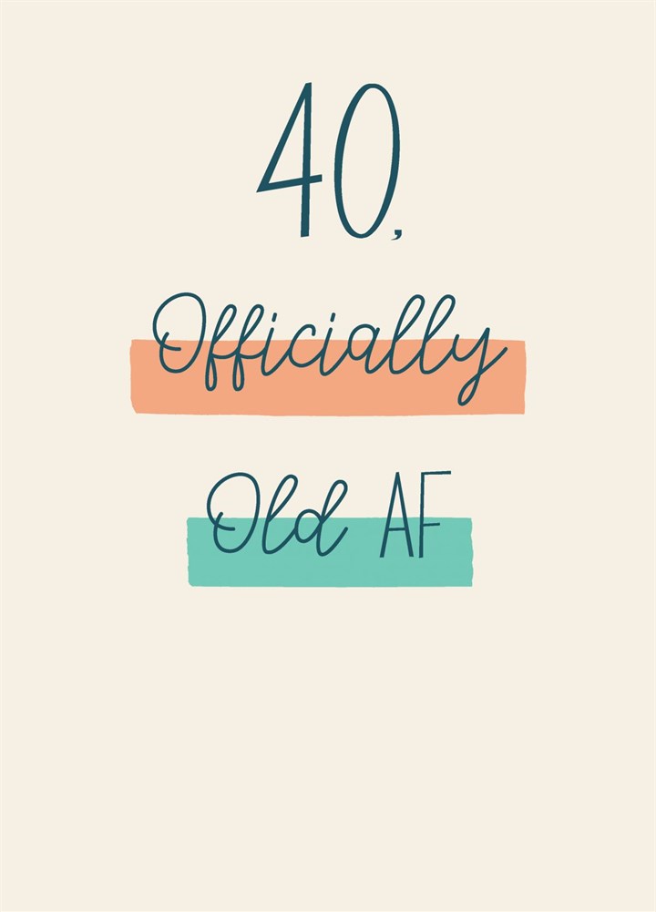 40 - Old AF Card