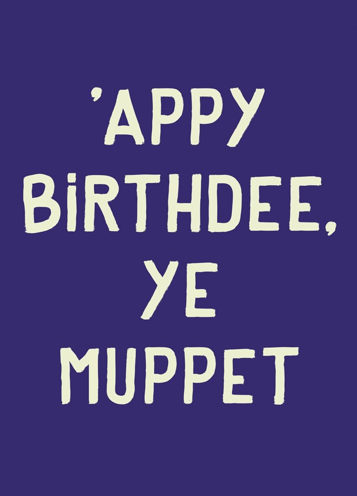 Birthday Muppet Card