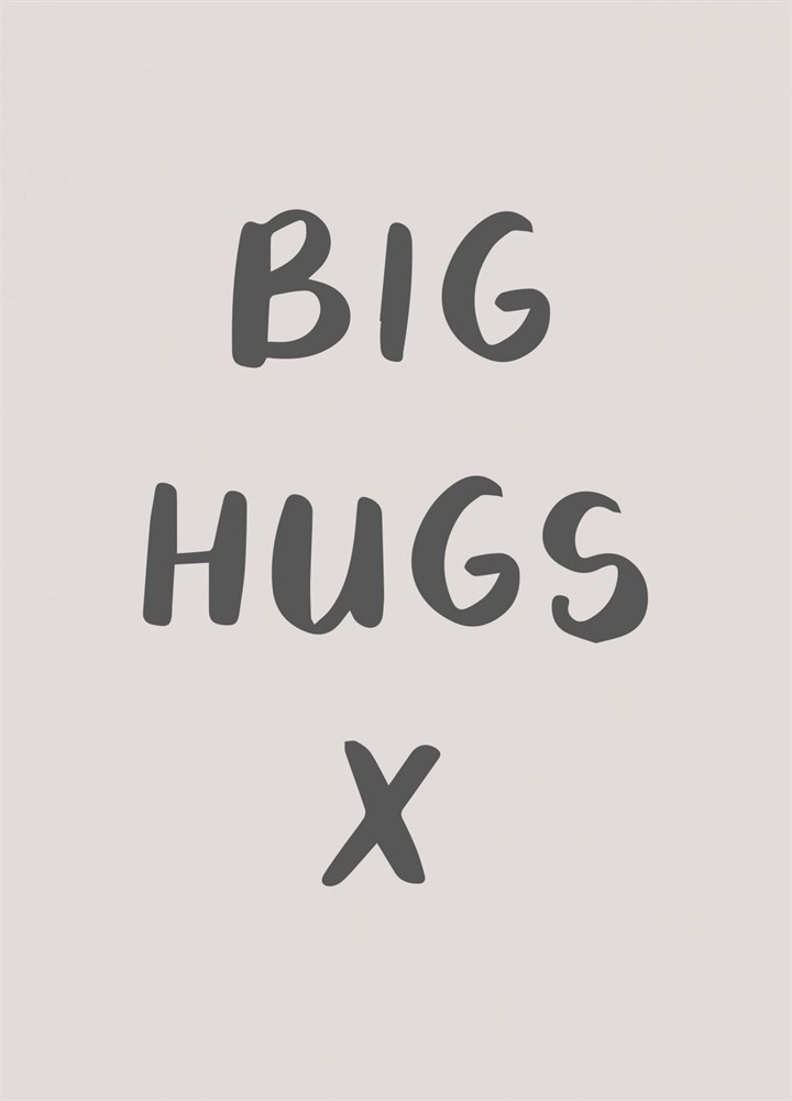 Big Hugs Sympathy Card