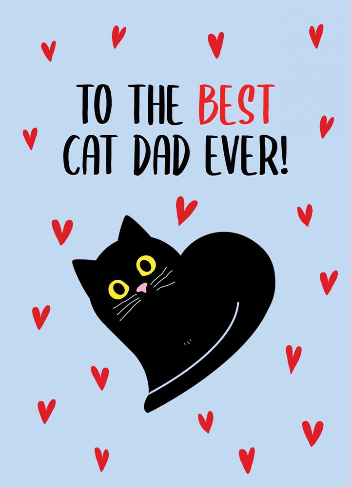 The Best Cat Dad Ever Card