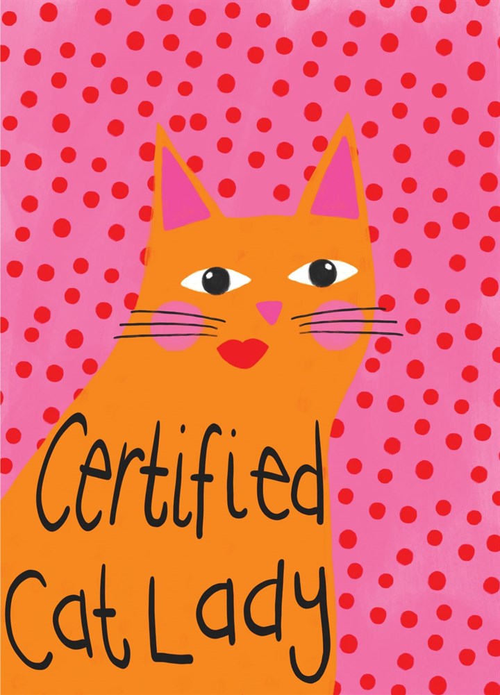 Certified Cat Lady Card